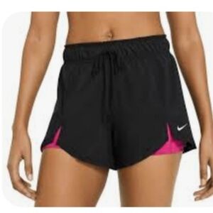Nike Flex Essential 2-in-1 Shorts Small Black Pink Running Athletic 13"x13"
